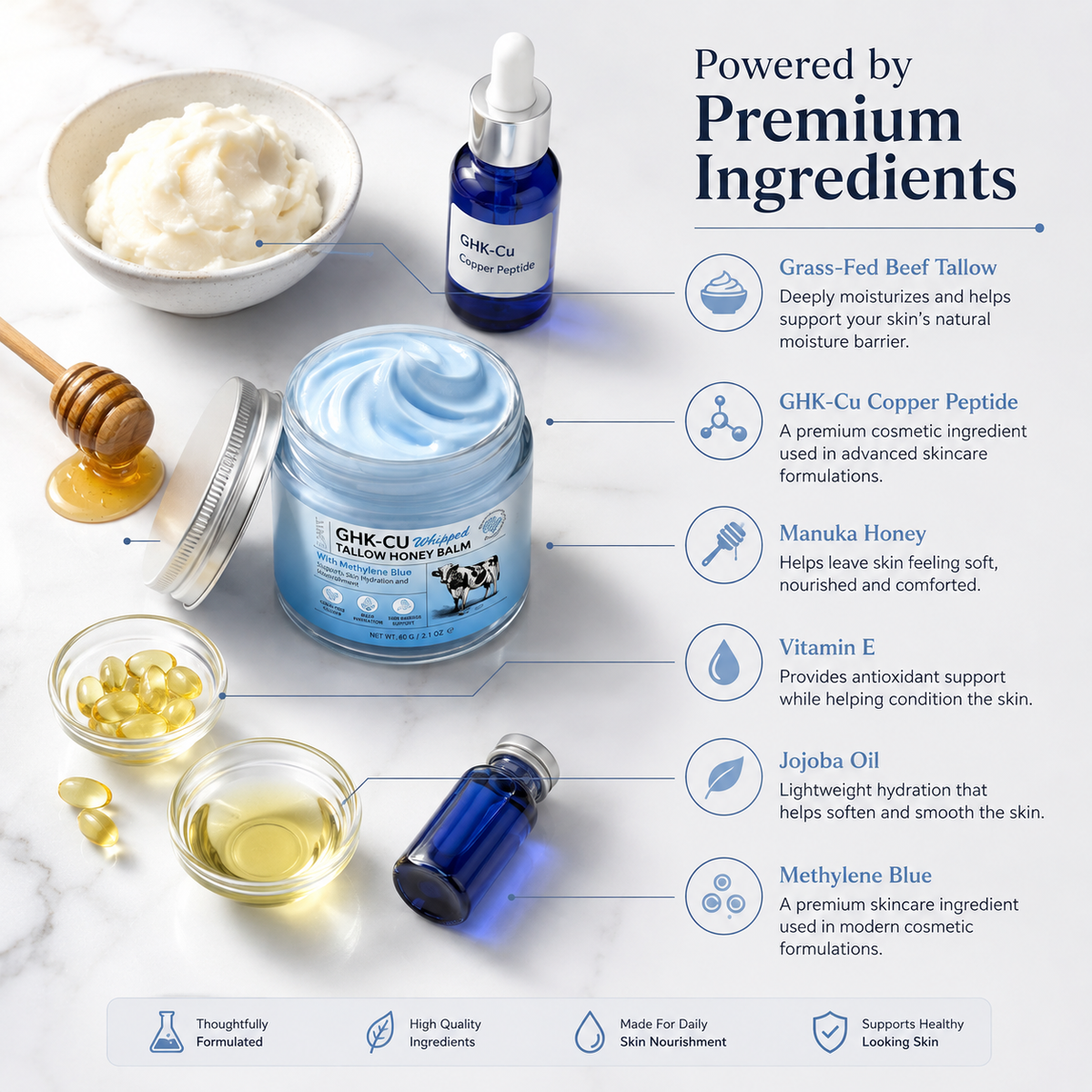 GHK-Cu Whipped Tallow Face Cream