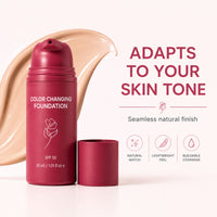 Self-Adjusting Skin Tone Adapting Foundation