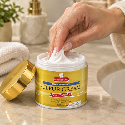 The solution: 10% sulfur leave-on cream
