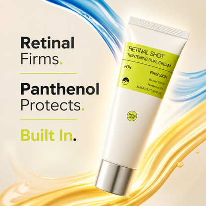 Retinal Firms. Panthenol Protects. Built In.