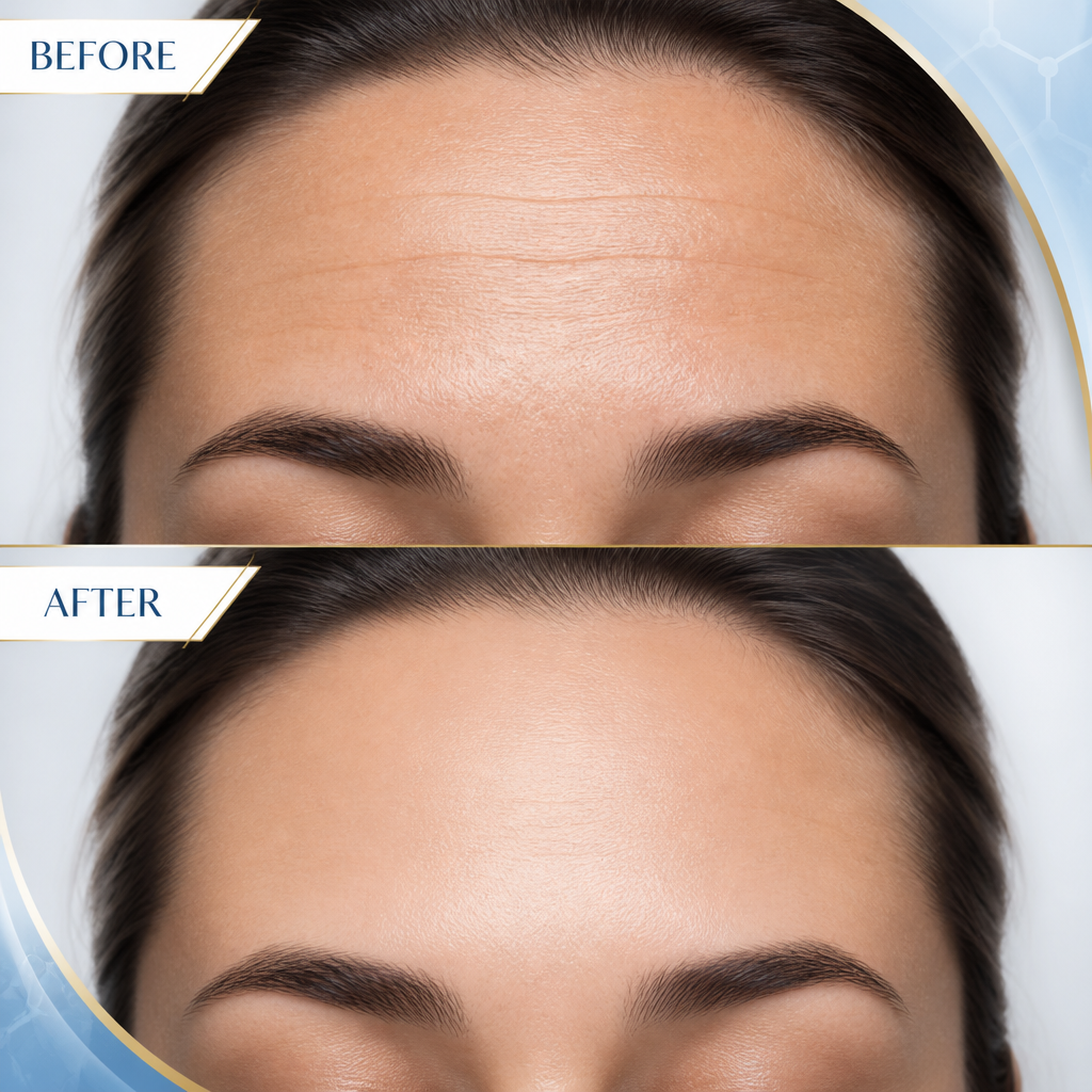 Before and After - Forehead